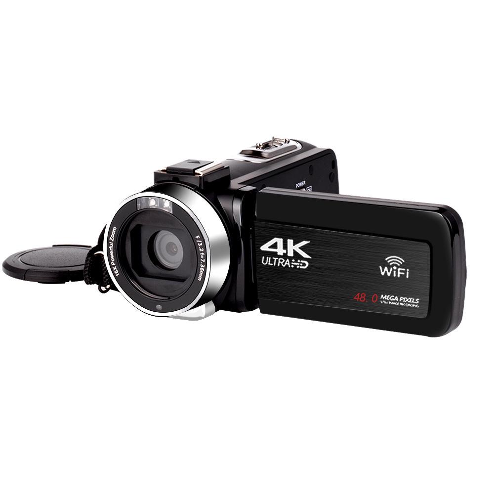 4K WiFi Touch Screen HD Digital Camera, 48MP Video Recorder