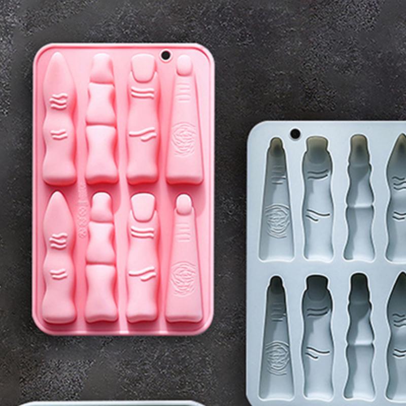 Halloween Baking Molds Fingers Death Human Heart Brain Silicone Molds Chocolate Candy Pudding Mold Ice Cube Tray Cake Decor