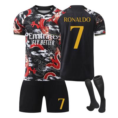 Youth Soccer Jersey Set Two Pieces Lightweight Breathable Fabric Athletic Shirt and Shorts Suitable for Training Matches and Casual Wear