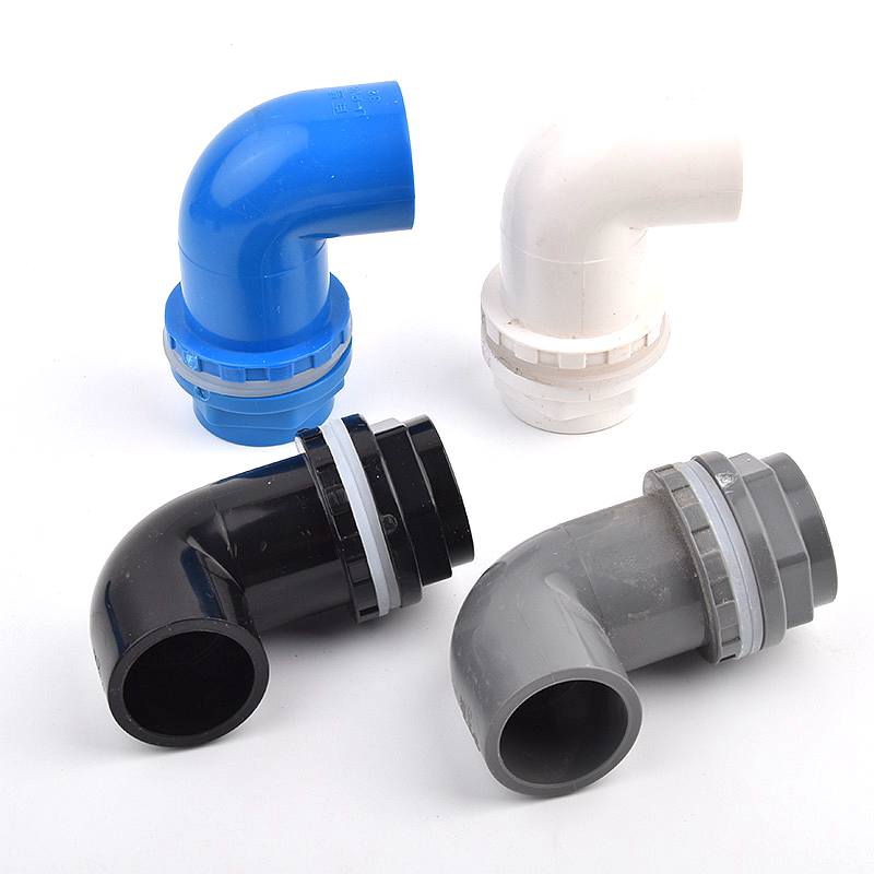 I.D20~50mm PVC 90° Bogen Ablaufverbinder Aquarium Fischbecken Überlaufverbinder Wassereinlass Auslass Zuleitung DIY Ablaufverschraubungen