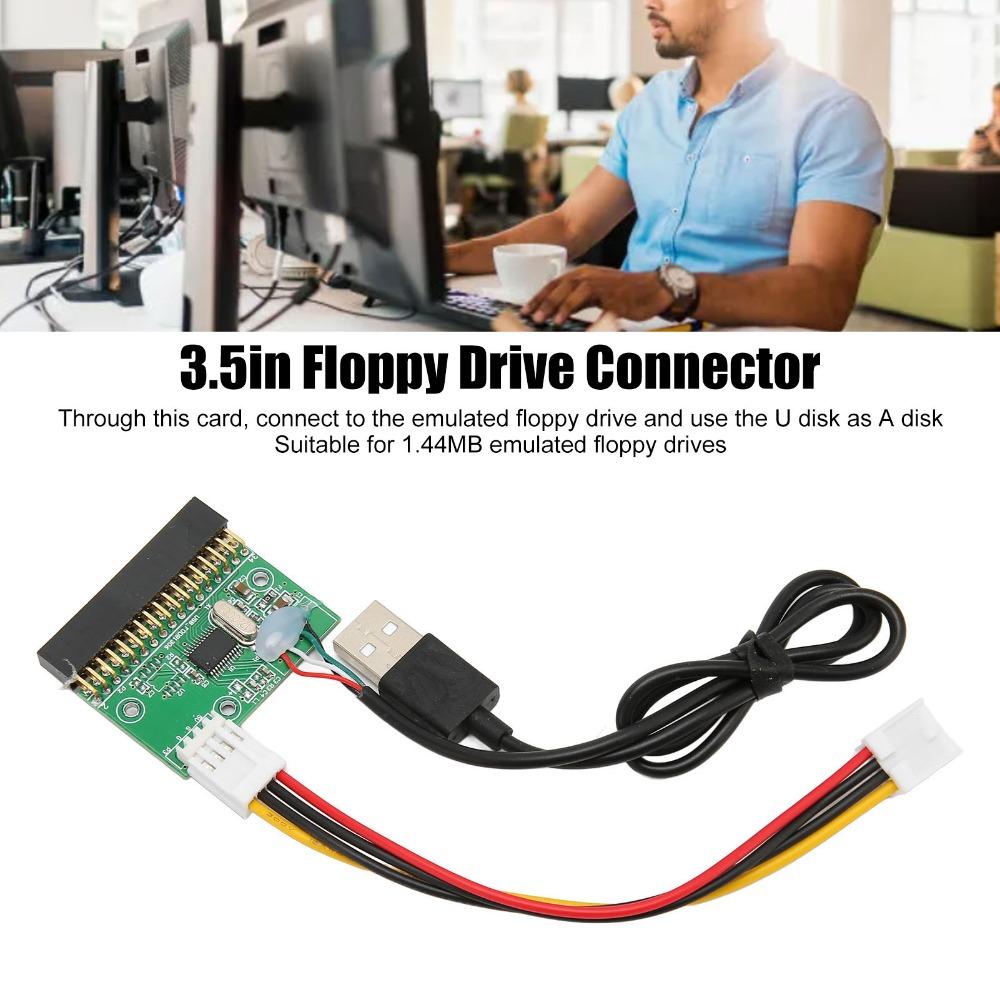 Praktischer 1,44 MB Diskettenlaufwerk Anschluss 34 PIN Plug and Play USB-Kabel Adapterkabel Anschluss PC-Verbindung