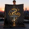 1pc Fantastic Beasts Outdoor Flannel Throw Blanket Soft, Lightweight & Warm for Sofa, Office