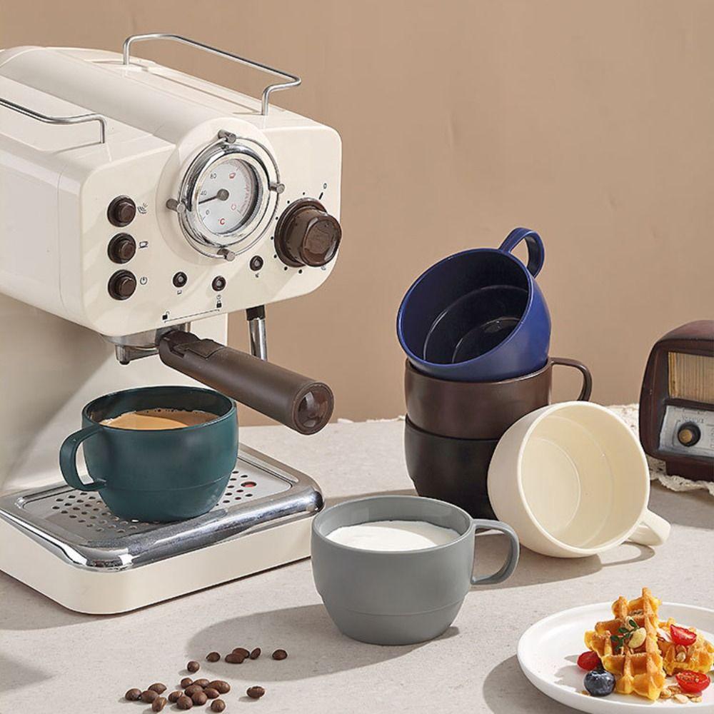 6 Stück Unzerbrechliche Camping-Kaffeetasse Mikrowellengeeigneter Trinkbecher Langlebige Familien-Teetasse Outdoor
