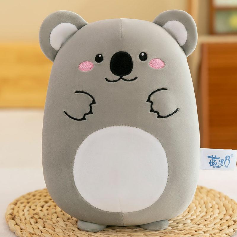 Cartoon Animierte Kleine Tiere Kawaii Kurzer Plüsch Eule Koala Fuchs Kaninchen Kätzchen Plüschtier Kindergeburtstag Weihnachtsgeschenk