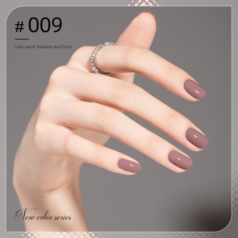 10ML Peel Off Water-Based Nail Polish – Quick Dry, No UV Lamp Needed, Breathable & Removable, Glossy Finish