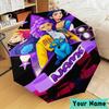 Custom Name Vibrant Anime KPop  Umbrella, Foldable Umbrella Suitable for Outdoor Shopping Travel Sports, Exquisite Gift for Family