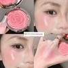 2026 New Popular Model Kakashow Petal Rose Blush and Highlighter All-In-One Palette with Pearlescent Effect for a Bright and Natural Look