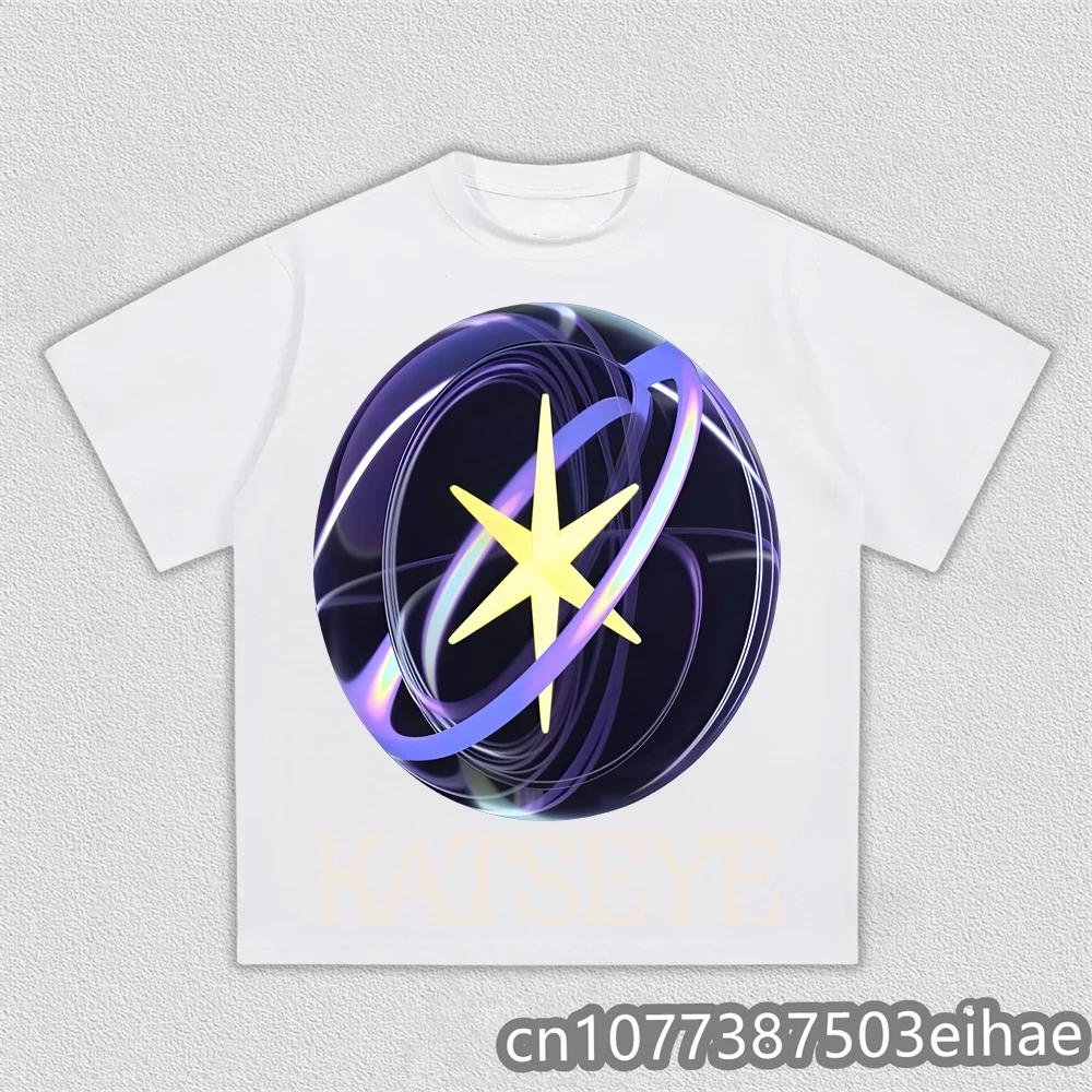 Unisex Y2K Vintage Katseye Kpop The Beautiful Chaos Tour TShirt Cotton Graphics Short Sleeve Streetwear Fashion