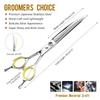 7.5-Inch curved magic tooth scissors, natural tooth scissors, pet trimming scissors, thin scissors, professional-grade pet division special