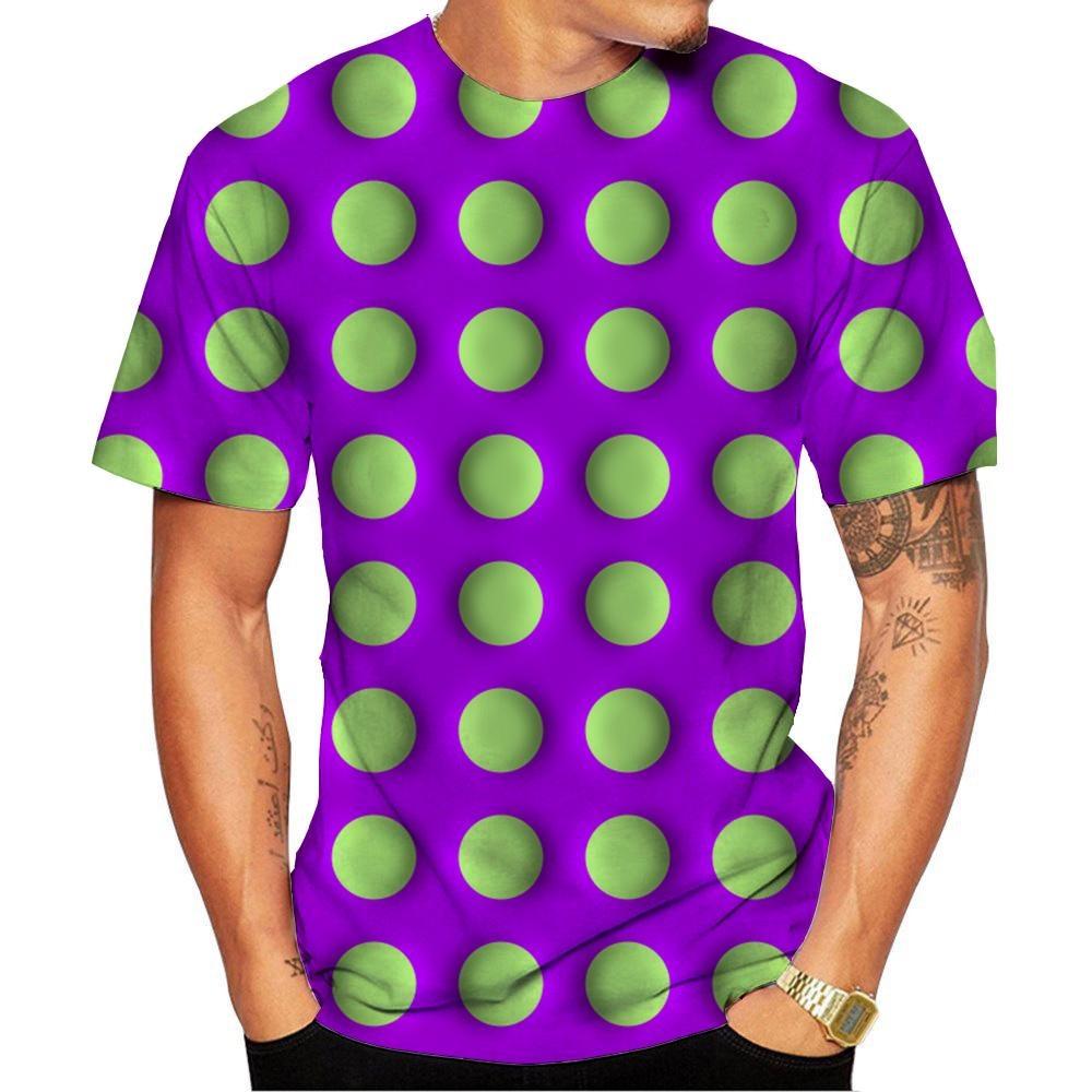 

New Fashion Men s and Women s T Shirt 3D HD Print Optical Illusion Pattern T-shirt Street Style Unisex Fashion Top Funny Tee M