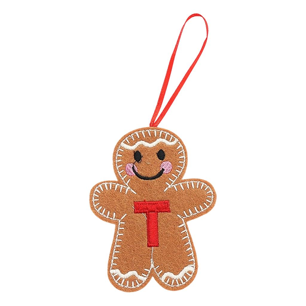 Christmas Gingerbreads Man Decorative Pendant Christmas Tree Pendant Christmas Letter Biscuits Man