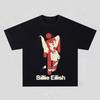 Billie Eilish Y2k Graphics 100cotton Unisex Shirt 2026 New Oneck Short Sleeve Unisexs Womens Fashion Hiphop Tshirt Fan Gifts