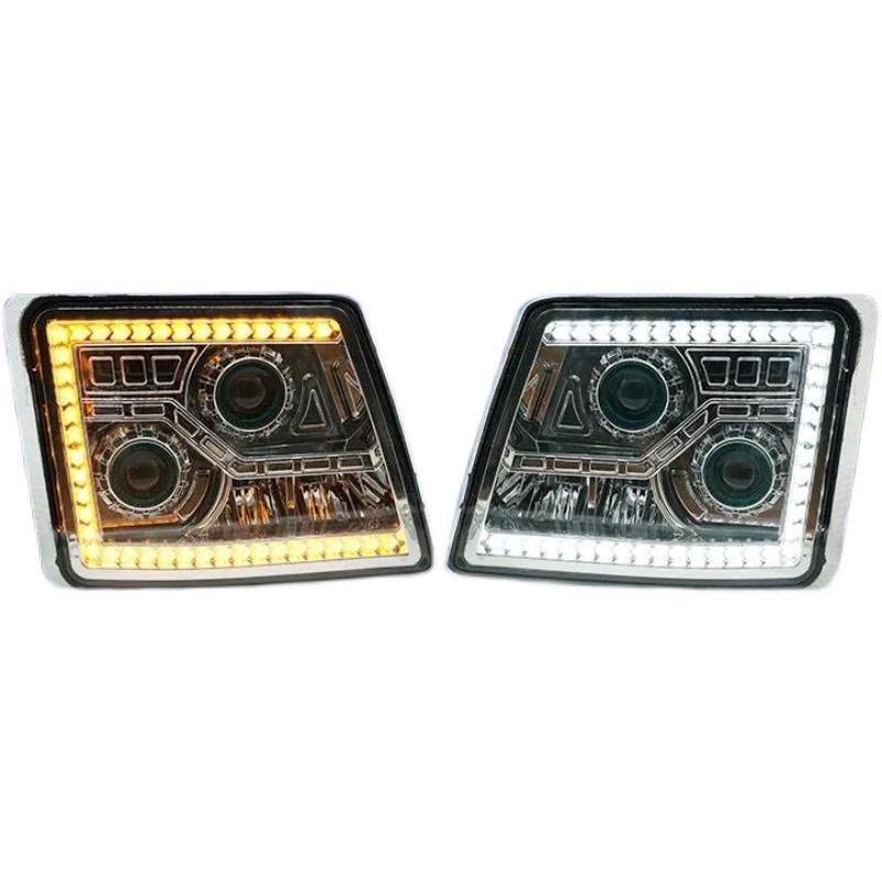 MAN GTL Tipper Truck LED Dual-Lens Headlight Assembly, Super Bright Modified H4-B.