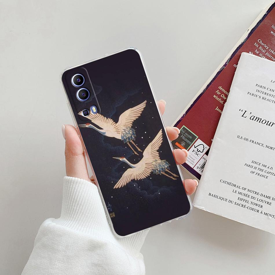 For Vivo Y72 5G Case V2041 Silicone Soft Transparent TPU Phone Cover For Vivo Y52 vivoY72 Y 72 52 5G Case Funda Protective Coque