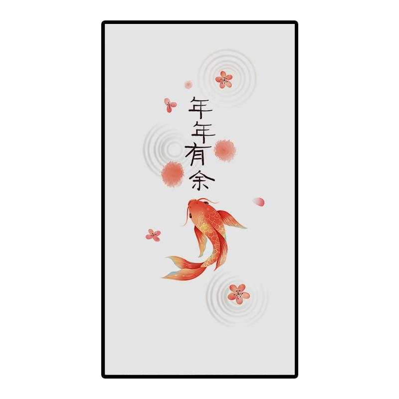 Klassische Landschaft im chinesischen Stil Buntglasfolie Verdunkelnd Selbstklebende Glasaufkleber Statisch haftende Sichtschutz-Fensterfolien