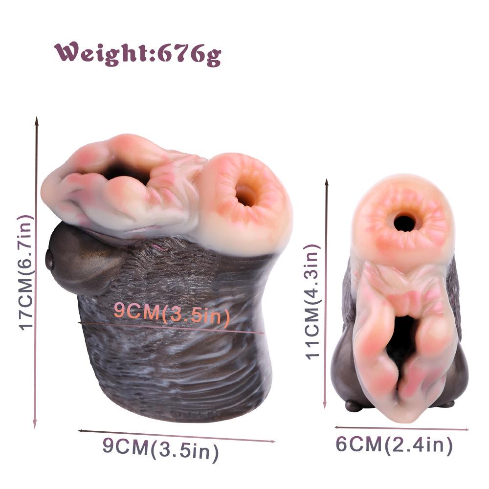 GEEBA6189-6195 Mythical Beast Male Masturbator: Animal-Shaped Soft Silicone Cup