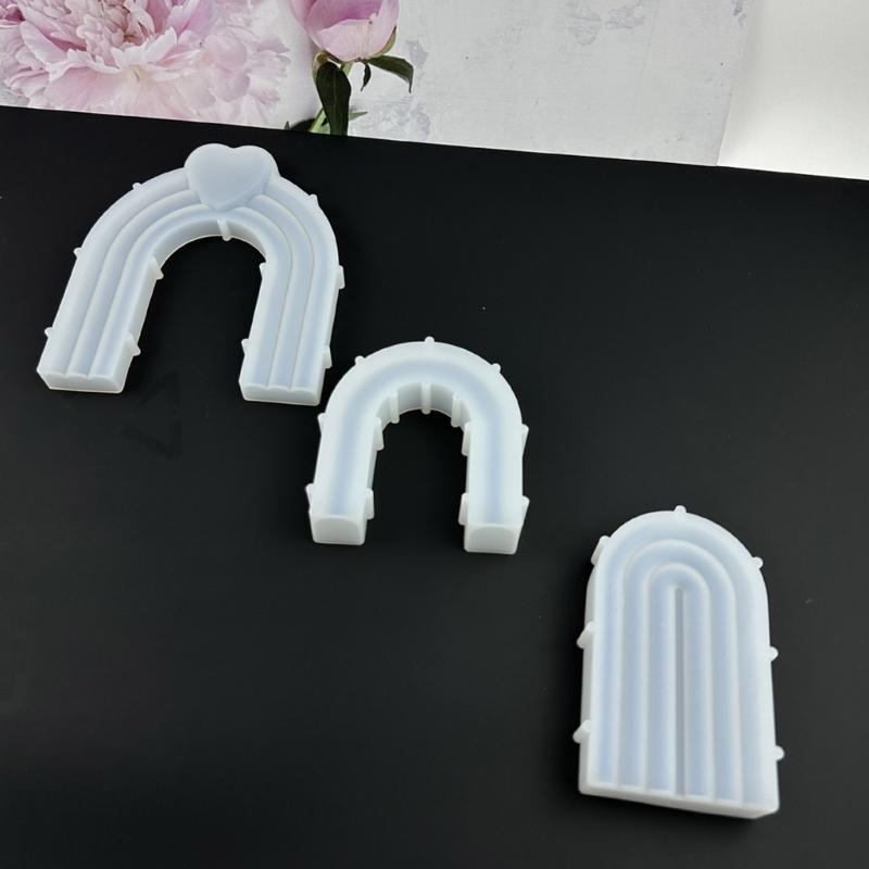 Arch Shaped Silicone Mold Handmade Scented Candle Table Ornament Mould Non-stick