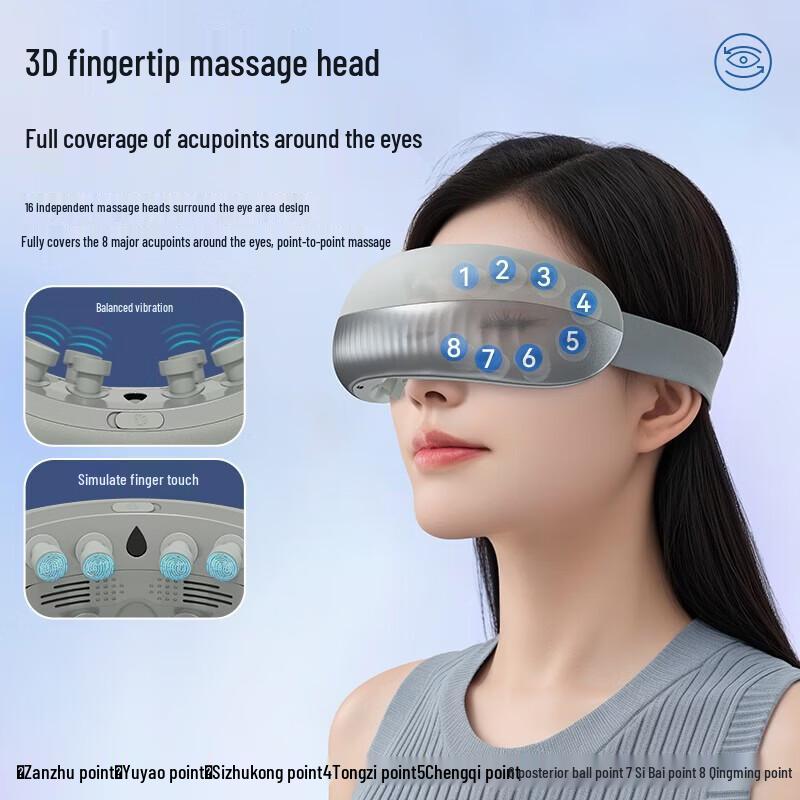 Aux Smart Eye Massager with Steam and Heat