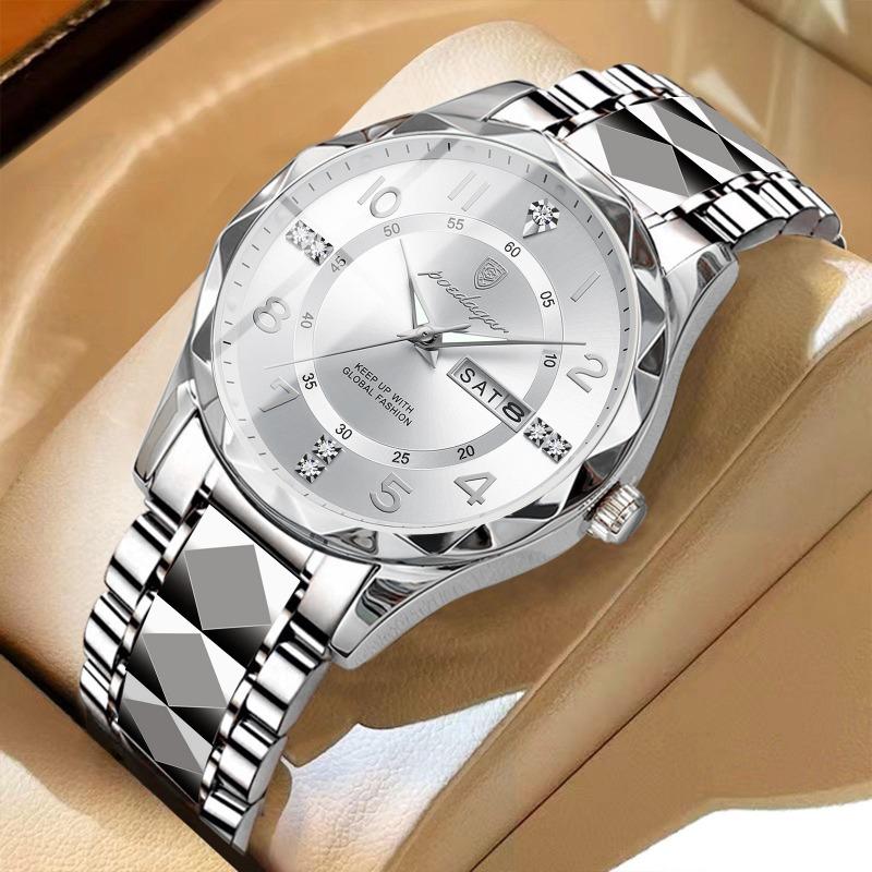 New Men's Watch Luxury Waterproof Luminous Quartz Watch