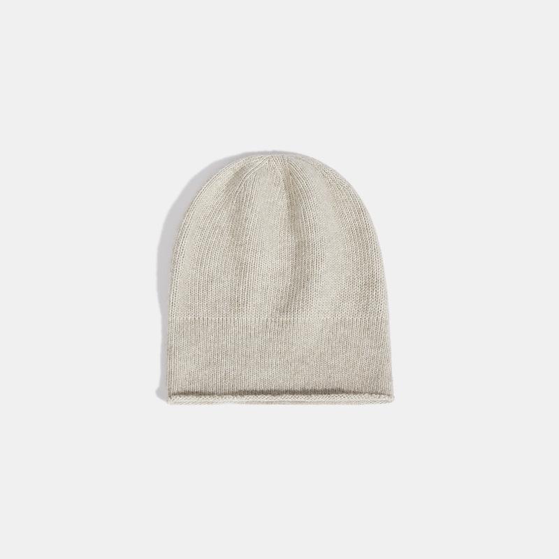 Autumn and Winter Warm Woolen Hat Cold Hat Japanese Fashion Hat Warm Pile Hat Elastic Cap Circumference Simple