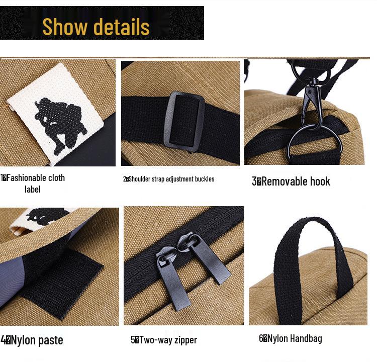Sony Fujifilm Canon Nikon Retro Camera Shoulder Bag for Mirrorless & DSLR - Unisex Portable Design