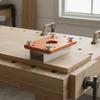 2-in-1 Grooving Guide Precise Cutting Slotting Jig Trimmer Router Guide Plate Sturdy Construction Alignment with Stop Carpenters