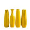 Yellow Color Ceramic Vase Big Size Flower Porcelain Vase Modern Fashion Tabletop Vase Home Wedding Christmas Decoration