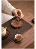 North American Walnut Multi-Hole Incense Burner, Solid Wood Lotus Design, No Ash Holder