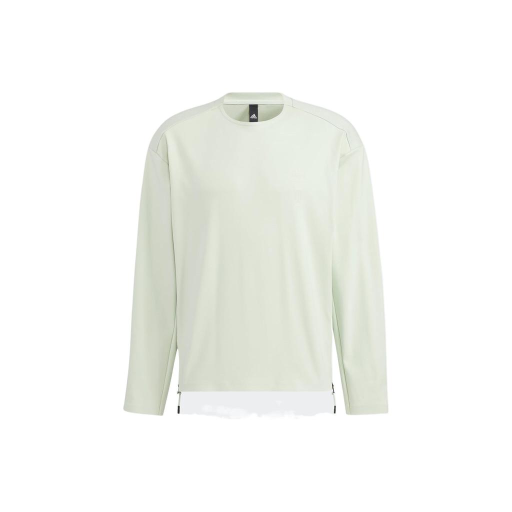 Adidas Sweatshirts Men's Green Crew Neck Moderate Regular HM2943