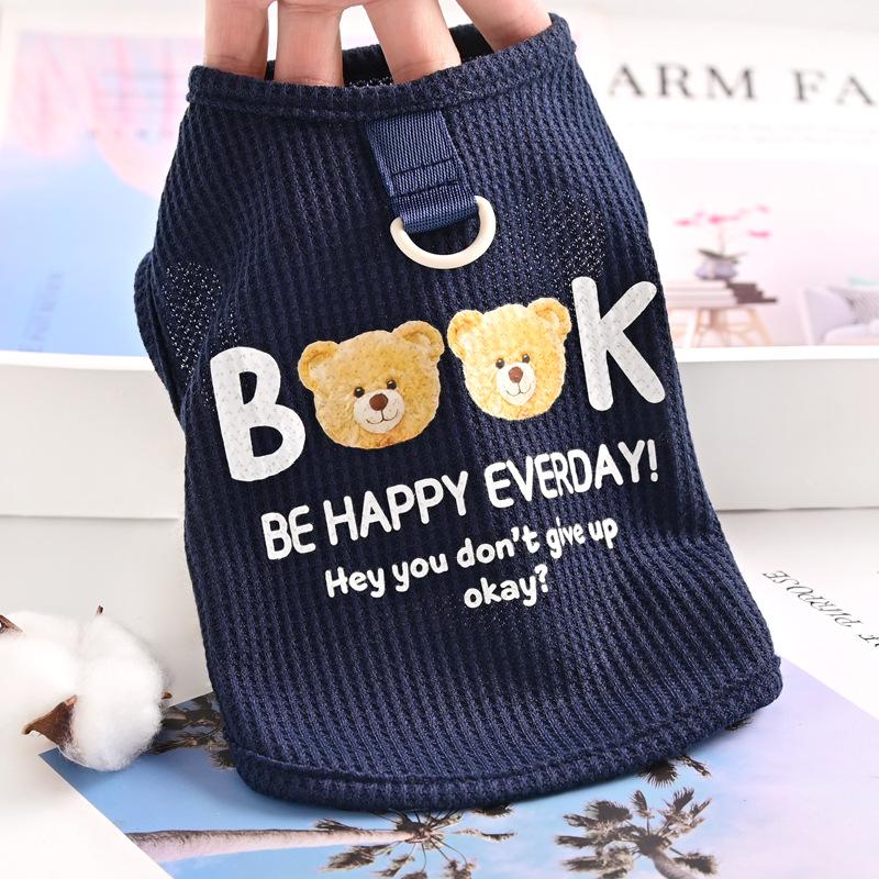 

Одежда для питомцев Маленькая собака Тедди Бигбер Щенок Одежда для собак Весна Лето Тонкий жилет XXL темно-синий