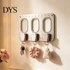 Functional Airplane Seat Belt Keychain Wall Mounted Key Hanger with Aircraft Buckle Design for Entryway, Detachable Holder Rack Home Office,