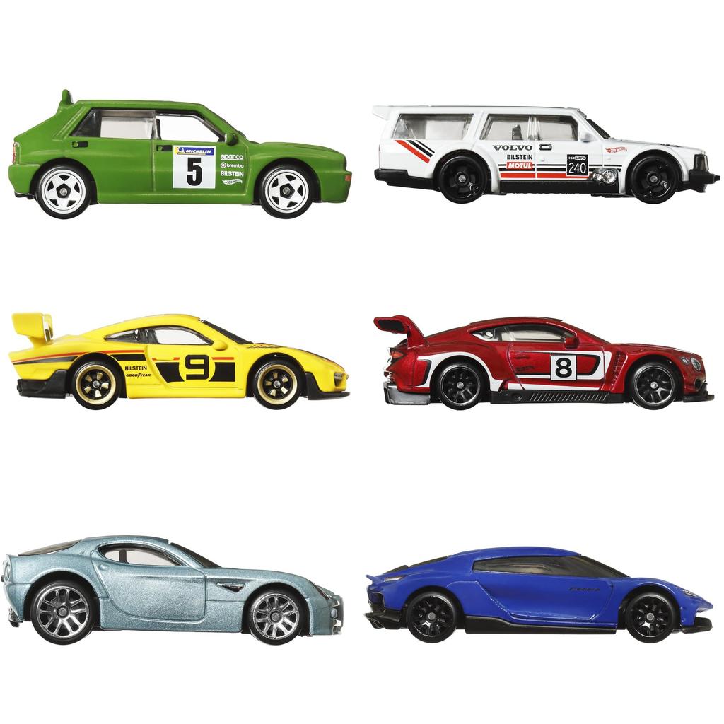 Hot Wheels Euro Styl 6 vozidel Hračka mini autíčko pro děti od 3 let HRX56 Multi-Pack