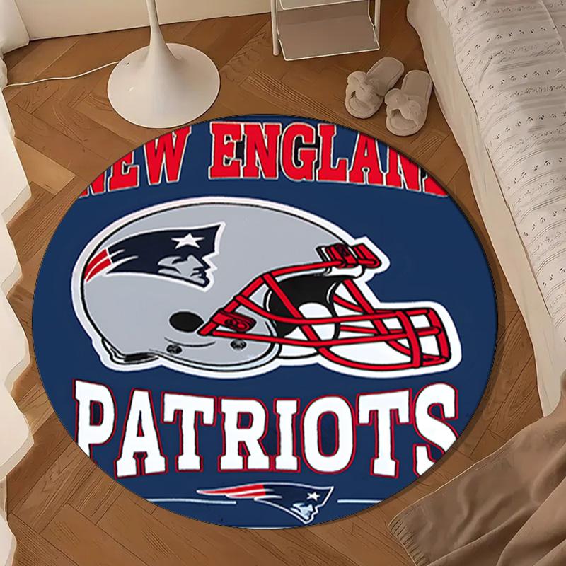 New England Patriots Gear Round mat, Anti-slip Circle Carpet Chair rug For livingroom,Bedroom, doormat home decor Gift Christmas Gifts