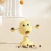 Wobbling Cat Toy with Suction Cup Interactive Cat Teaser Wand Toy with Gall Fruit Balls Treat Dispenser Toy for Indoor Cats Entertainment