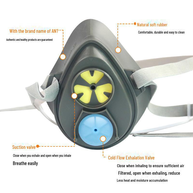 Activated Carbon Protective Mask for Paint, Dust, and Chemicals