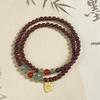 Popular Chinese Retro Garnet Bracelet – Stylish, Versatile, Perfect Birthday Gift