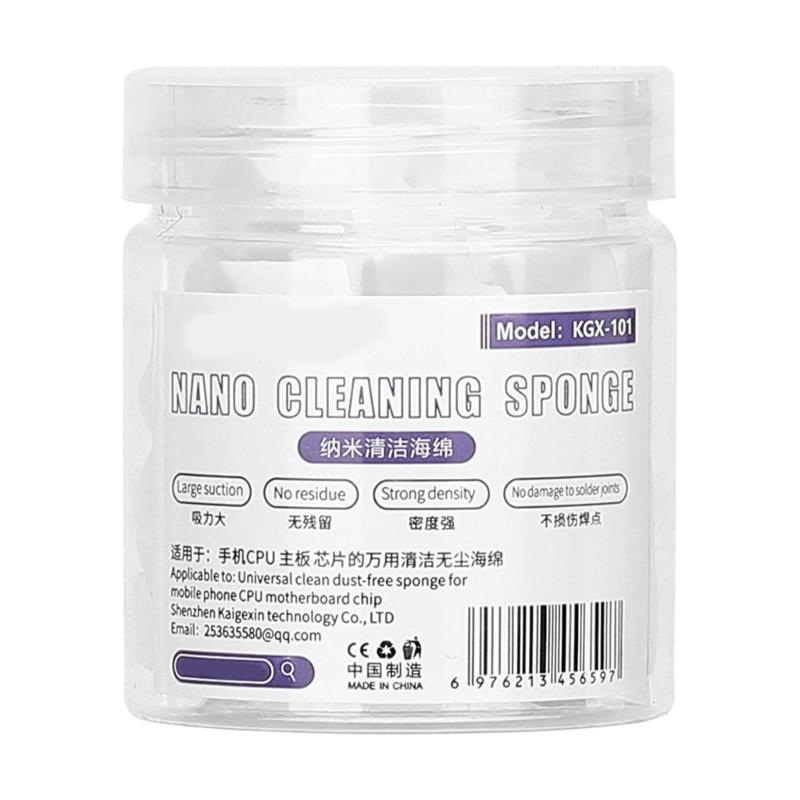 

Nanoes Cleaning Sponges for Mobile Phone Motherboards Chip Back Cover Screen Camera Dust Removal Cleaning Tool 1
