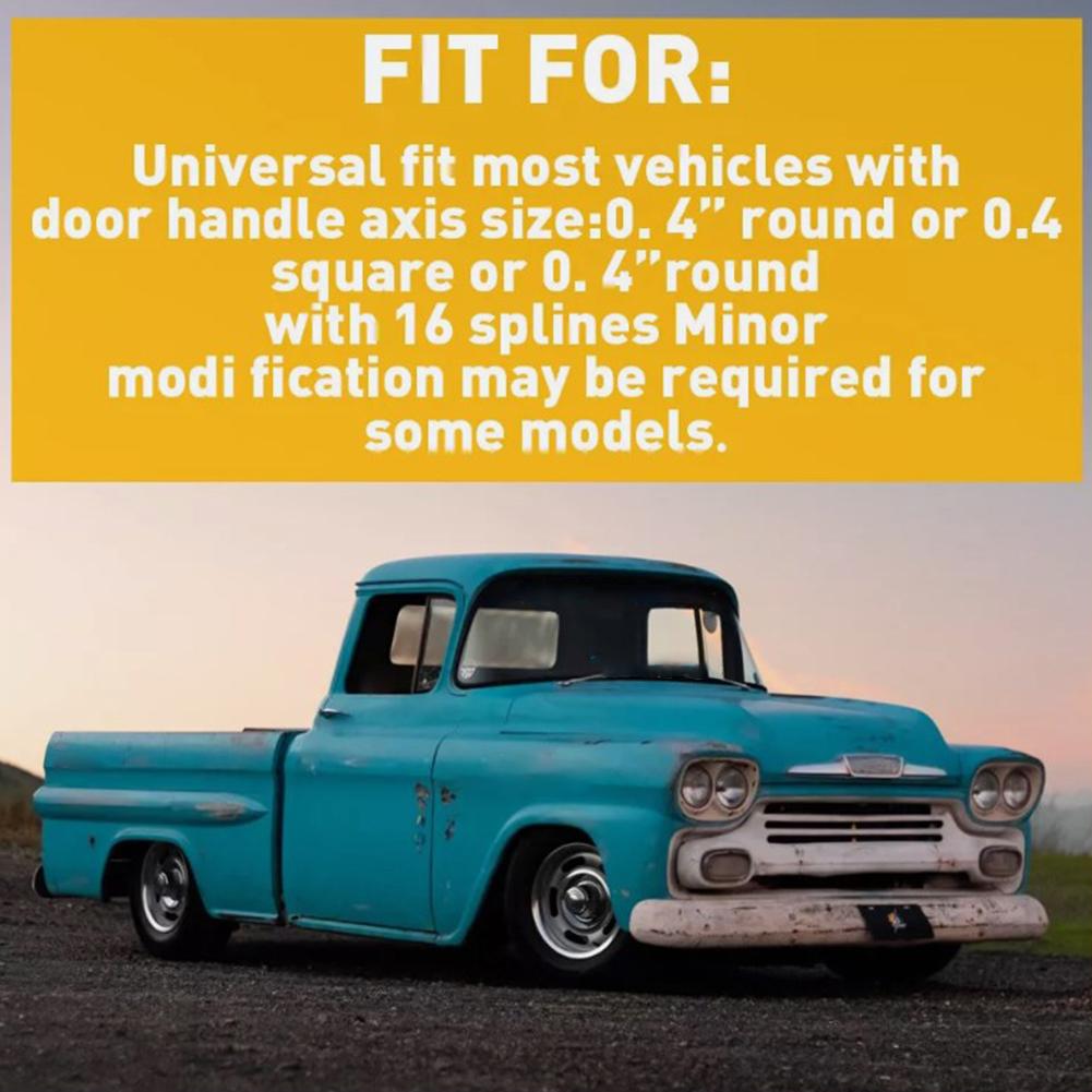 2 Sets Car Manual Window Lifting Crank Handle Chrome Billet Aluminum Crank Window Handle Replacement for Chevrolet Classic Car