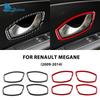 Echter Weicher Karbonfaser-Aufkleber für Renault Megane 3 RS 2009 2010 2011 2012 2013 2014 2015 LHD RHD Innen Türgriff Rahmen