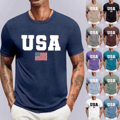 Men's Casual Fashion Comfortable Independence Day Pullover Sweatshirt Top