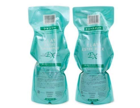 

MoltoBene Clay Esthe Shampoo EX 1000ml & Mask EX 1000g Refill Set