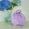 New Chinese-Style Floral Bucket Bag Flower French Mini Tote Bag Drawstring Bucket Purse Women
