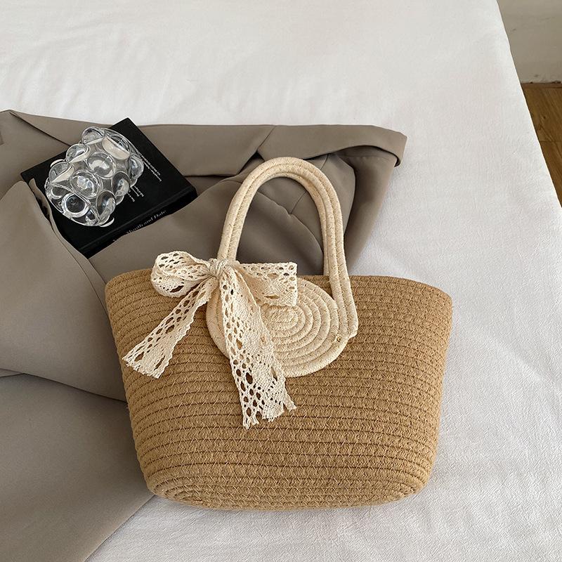 Woven Large-capacity Fashion Casual Bag 2025 Spring New Foreign Style Shoulder Underarm Bag Straw Woven Tote Bag Women's Bag