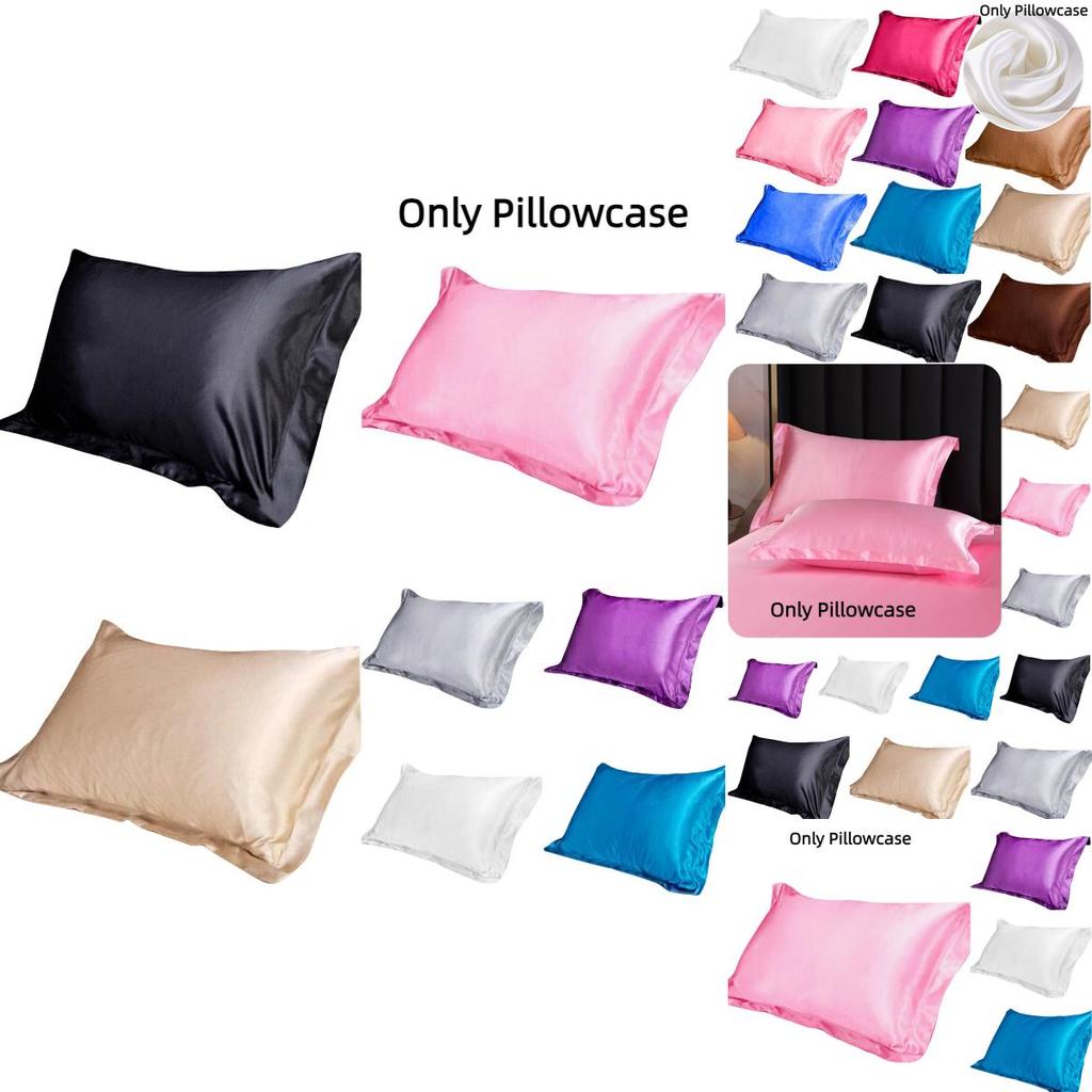 Luxurious Single Pillowcase For Summer Soft And Smooth Silk-like Polyester Fiber Fabric