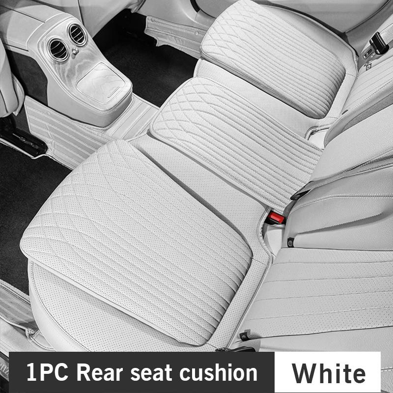 For Tesla Car Cushion Nappa Leather Breathable Non-slip Car Seat High Rebound Pad Seat Cushion Four Seasons Universal Auto Seat
