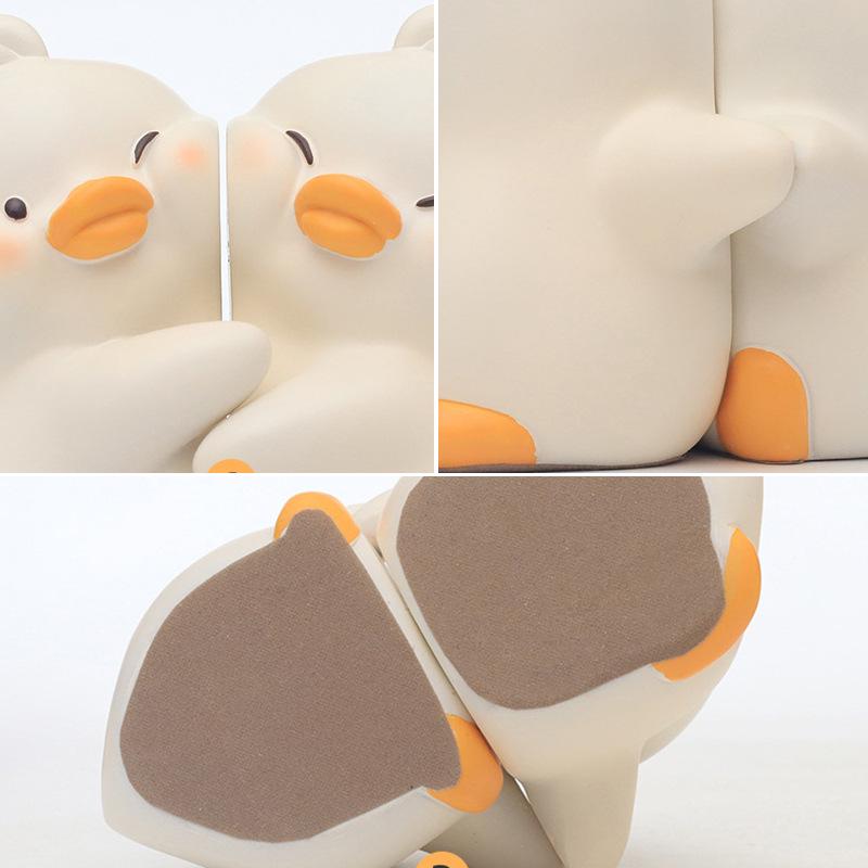 Adorable Yellow Duck Stickers: Book Holders & Home Décor - Ideal for Desktops, Living Rooms, Bedrooms, and Wine Cabinets. Free Shipping Included.