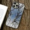 Barren tree Phone Case For iPhone 17,16,15,14,13,12,11 Plus,Pro Max,XS,Colored Silver Plated Inside Cover