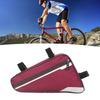 Triangle Bicycle Bike Frame Bag Large Capacity Waterproof Mountain Road Bike Cycling Bag Red