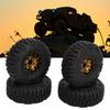 4pcs 1.0in Small RC Wheels Tires Aluminium Alloy Compatible RC Climbing Car Wheels Tire for 1Celsius18 1Celsius24 for SCX24