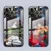 Glass Phone Cover Case for iPhone 17 Pro Max 13 Air 14 11 8 15 Plus 12 XR 16 OneS P-ieceS Cool